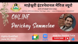 7th Online Parichay Sammelan on June 30 2024 by Govind Totla Team MIMB [upl. by Godber]