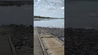 The water is going down at the drained lake metaldetecing metaldetectingtreasurehunt maine [upl. by Anivek612]