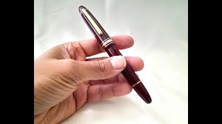 MontBlanc Meisterstück CLASSIQUE Fountain Pen Burgundy [upl. by Ocsirf]