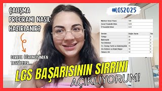 LGS Derecesinin Sırrını Paylaştım Doğru Bir Çalışma Programı Nasıl Hazırlanır lgs yks [upl. by Misak576]