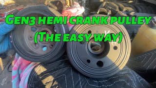 Pulling off a Hemi crank pulley with what [upl. by Hayalat]