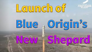 Blue Origin New Shepherd Countdown amp Launch [upl. by Mindi330]