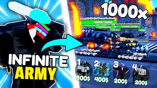 New SPAWNERS CRAZY OP 💀 I created ARMY with x100 SPAWNER UNITS 😱  Toilet Tower Defense [upl. by Hanser]