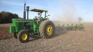 JD 6030 Plowing at Jobe Farms Plow Day 2015 [upl. by Leerzej]