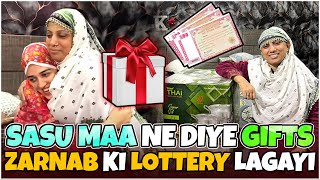 Sasu Maa Ne Diye Gifts Zarnab Ki lottery Lagayi  ZARAIB  Zarnab Fatima  Laraib Khalid [upl. by Marb]