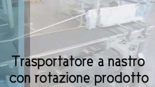 Nastro trasportatore con sistema di rotazione prodotto  PRL Tecnosoft [upl. by Aiotal]