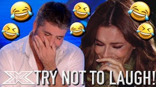 Try Not To Laugh Challenge HILARIOUS X Factor Auditions  X Factor Global [upl. by Saucy950]