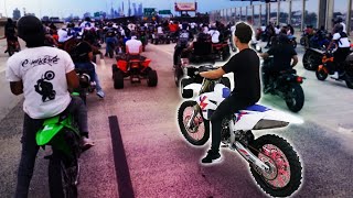 100 BIKERS TAKEOVER THE HIGHWAY  😱😳 Camdelphia RideOut Part 1 [upl. by Eelrebma]