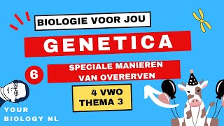 4 vwo  Genetica  6  Speciale manieren van overerven [upl. by Sualkin]