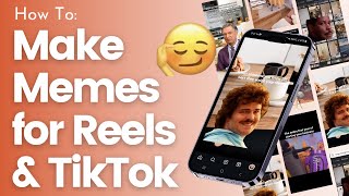 Make memes for Instagram Reels Tiktok or Facebook for free with text [upl. by Holland37]