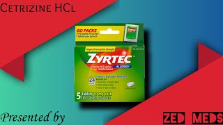 Cetirizine hydrochloride 10 mg tablet  cetirizine tablet  zyrtec 10 mg  Cetirizine tablet uses [upl. by Jeffry]