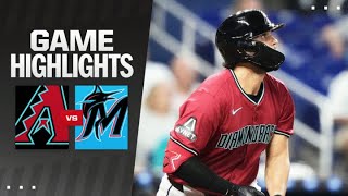 Dbacks vs Marlins Game Highlights 81924  MLB Highlights [upl. by Tremayne]