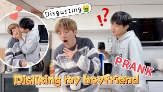 Disgusted With My Boyfriend For A Whole Day How Will He React🤣 Cute Gay Couple PRANK🥰 [upl. by Blunt]