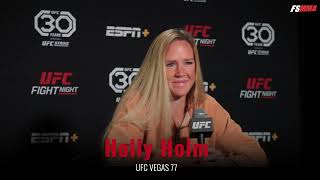 Holly Holm responds to Ronda Rousey return rumors [upl. by Lopez633]