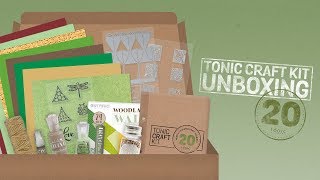 Tonic Craft Kit 20 Unboxing  Woodland Walk [upl. by Azirb]