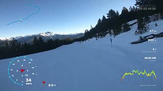 Andorra  Vallnord  Pal  La Serra  El Beç full ski descent from a beginner [upl. by Savinirs]