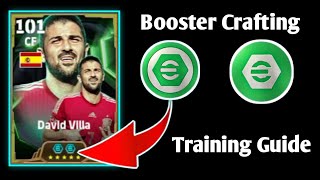 New 101 Rated David Villa Crafting Booster amp Best Training After Update V400 In eFootball Mobile [upl. by Bolen]