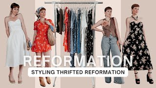 Styling My Reformation Thrift Finds [upl. by Ahsemac]