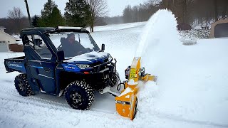 UTV Snowblower  Better Than A Plow [upl. by Leirraj850]