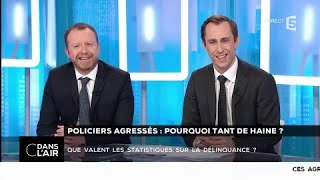 Policiers agressés  pourquoi tant de haine   Les questions SMS cdanslair 02012018 [upl. by Ecyned]