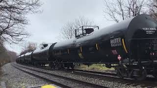 AT BOYDS MD CSX B774 CAME SLOW BUT AFTER 20 MINUTES LATER CSX M216 CAME EASTBOUND RACING BY FAST [upl. by Teteak]