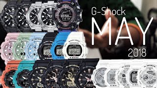 MAY 2018 New Release GSHOCK watches [upl. by Ellora232]