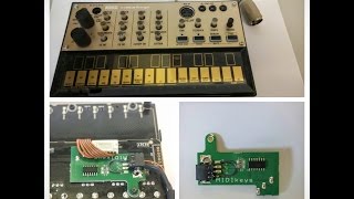 KORG Volca Keys  MIDIkeys MIDI mod Installation Video [upl. by Ynoble]