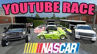 FARMING SIMULATOR 2017  HAULING RACE CARS TO THE TRACK  GETTING SET UP FOR RACE DAY 2017 [upl. by Bricker]