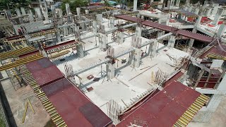 Installation of Precast Beams and slabs ongoing at our Orange Residence project [upl. by Shurlock]