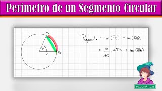 ¿Cómo Calcular el Perimetro de un Segmento Circular [upl. by Aenej870]