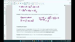 Lesson 24 Quadratic Functions in Standard Form Video Lesson Part 1 [upl. by Ikin]