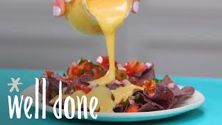 How To Make Cheddar Cheese Sauce  Recipes  Well Done [upl. by Chew]