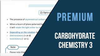 biochemistry  Carbohydrate chemistry 3 [upl. by Etteniuqna]