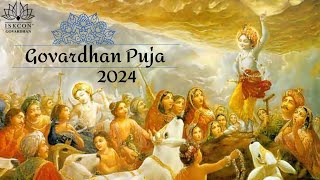 Govardhan Puja  2024 l H H Asita Krishna Swami Maharaja l Iskcon Govardhan [upl. by Mariam]