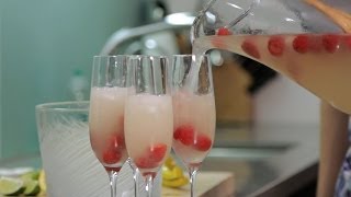 How to Make Champagne Cocktails  Cocktail Recipes [upl. by Anelrac]