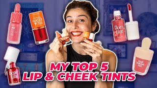 My Top 5 Lip amp Cheek Tints Right now [upl. by Okajima]