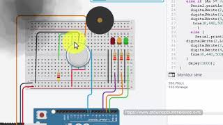 52 Arduino capteur de gaz tinkercad [upl. by Radack]