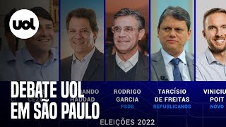 Debate ao vivo com candidatos ao governo de São Paulo  Eleições 2022 [upl. by Nosnek]