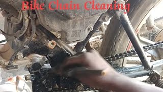 How to a bike chain cleaningBike Chain Cleaning yt shorts shortsChain Cleaning kaise kare [upl. by Ateinotna163]