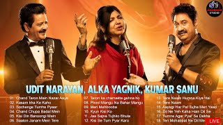 Evergreen Kumar Sanu Udit Narayan Alka Yagnik Romantic Old Hindi Songs SUPERHIT JUKEBOX Bollywood [upl. by Llenrag967]