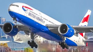 2HRs Watching Airplanes Aircraft Identification Planespotting  London Heathrow Airport LHREGLL [upl. by Ecinehs21]