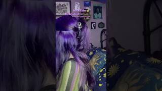 Lunar Tides hair dye fading 💜hairdye dyedhair hairtutorial trending smallchannel smallcreator [upl. by Yonatan]