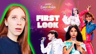 LET US REACT TO THE JUNIOR EUROVISION 2024 REHEARSALS [upl. by Saidnac227]