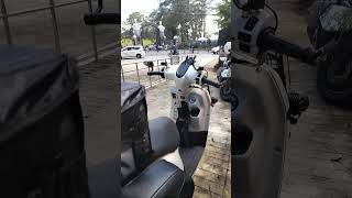 Yamaha Fazzio 125 white touringyamahascooters shortmusic [upl. by Narrat]