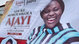 Happening Now So Sad Somber Candlelight Tribute for the Late Aduke Gold [upl. by Gorlin]