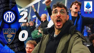 SAN SIRO IMPAZZISCE PER BISSECK E BARE INTER 20 LECCE  LIVE REACTION TIFOSI INTERISTI  SERIE A [upl. by Chamkis37]