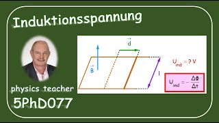 Physik 5PhD077 Induzierte Spannung [upl. by Assiled]