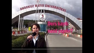 OMÜ Ders Kaydı Nasıl Yapılır [upl. by Gnihc353]