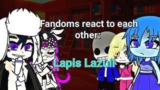 Fandoms react to each other part 1  Lapis Lazuli  BsdGenshin impactUndertaleHHSteven Universe [upl. by Guntar]