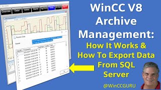 WinCC V8 Archive Management amp Exporting Data from SQL Server [upl. by Rudd835]